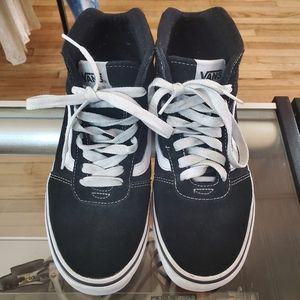 Vans Sk8-Hi Canvas Black & White Shoes